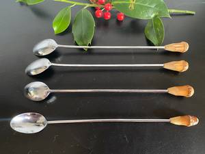 Ensemble de cuillères en acier inoxydable avec manche en bois Parfait pour les ustensiles de cuisine de l'hôtel et la vaisselle de mariage - Product Image 3
