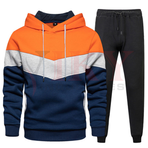 Conjunto de ropa de entrenamiento de culturismo para hombre, chándal informal de dos piezas para cortar y coser - Product Image 4
