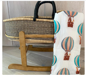 baby <b>muslin</b> swaddle blanket for spring - Product Image 3