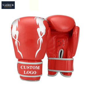 Gants d'entraînement de boxe professionnels, design personnalisé, cuir PU, fermeture auto-agrippante, sangle de poignet, prix abordable - Product Image 3