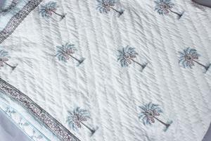 Jaikuri – édredon indien fait à la main, bloc de main imprimé, Voile de coton rasai réversible, édredon fait à la main - Product Image 5