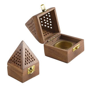 Encensoir en bois dur, Design pour brûleur d'encens, accessoire de Table - Product Image 1