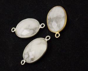 Ovale Forme Jaspe Gemme Résultats Plaqué Or Double Bail Facettes Lunette Connecteur Fabrication de Bijoux À La Main Charme En Laiton MM - Product Image 5