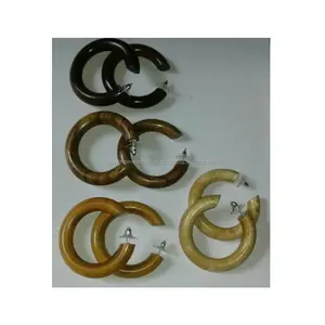 Bracelet corne et acier inoxydable, bijoux fantaisie en os et corne, différents modèles - Product Image 1