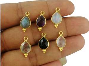 Collier pendentif en Labradorite, chaîne en pierre précieuse, de haute qualité - Product Image 2