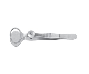 Instrumentos quirúrgicos Desmarres Chalazion Fórceps Mordazas ovaladas grandes Acero inoxidable 9 cm - Product Image 2