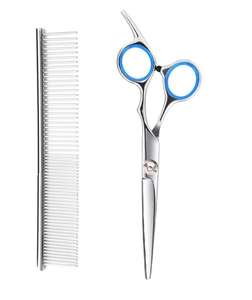 Ciseaux en acier inoxydable 440c de haute qualité, outil professionnel de toilettage des animaux de compagnie, à ciseaux droits, 10 pièces - Product Image 4