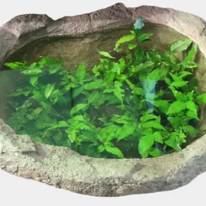 KNT Wholesale FRP Attractive Stone look real looking Hand Molded unbreakable Fiberglass Garden Pond for Water Lotus or Fish