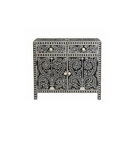 Plateau de rangement, 3 tiroirs, incrustation d'os de poitrine, motif Floral, de très bonne qualité, armoires, casier de rangement