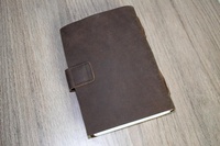 Diario de cuero Cuaderno de escritura recargable-Cuaderno de viajero