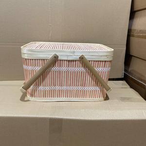 Cesta de mimbre tejida para almacenamiento de alimentos o frutas - Product Image 4