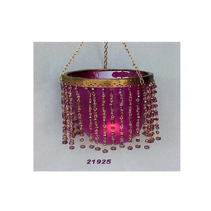 Lampe à thé suspendue en perles décoratives - Product Image 1