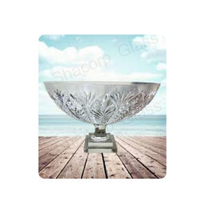 Nouveau design Bougeoir bol en verre décoratif de qualité supérieure Bougie en cristal de mariage au meilleur prix - Product Image 1