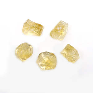 5 uds., 24,65 quilates, citrino amarillo Natural, forma libre, piedra preciosa suelta áspera para la fabricación de joyas - Product Image 1