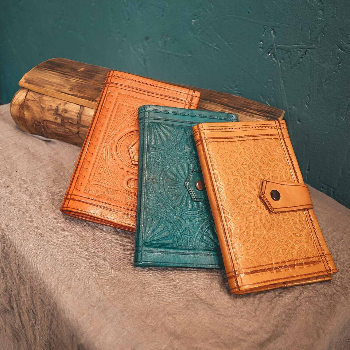 Portefeuille Marocain Ancien En Cuir Souple - Style Rétro Milieu XXe Siècle - Marron