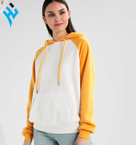 Venta al por mayor Raglan Pullover mujeres sudaderas con capucha última moda de calidad superior logotipo personalizado impreso sudaderas con capucha de las mujeres - Product Image 1