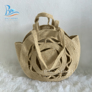 Bolso de yute redondo para algas marinas, nuevo diseño - Product Image 2