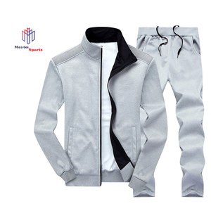 Survêtements de sport d'entraînement en coton avec logo personnalisé unisexe surdimensionnés XL/XXL uni noir respirant survêtements pour hommes femmes hiver - Product Image 3