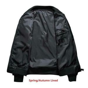 Manteau de bombardier pour hommes, vêtement léger à Sublimation, style décontracté, pour automne et printemps, avec poches à fermeture éclair, grande taille 2021 - Product Image 2
