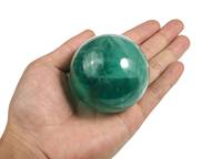 Boule de cristal sculptée en agate aventurine verte, pierre semi-précieuse de guérison Feng Shui, presse-papiers décoratif, mascotte de bureau