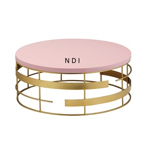 Support à gâteau hexagonal à un étage en marbre, nouveau style, avec base en bois finition naturelle, pour accessoires de table. - Product Image 4
