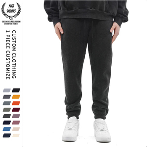 Pantalones deportivos informales para hombre, pantalones de chándal ligeros lavados oscuros, bordados, rectos medios, holgados, para entrenamientos de gimnasio, deportes al aire libre - Product Image 2