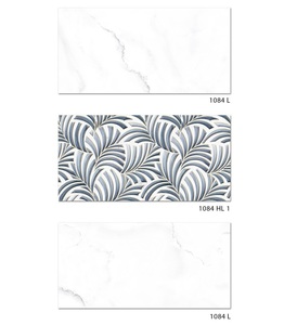 Color súper blanco con diseño decorativo azulejos de cerámica para pared del vestíbulo 30x60cm - Product Image 1