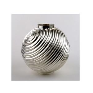 Vase à fleurs décoratif imprimé logo personnalisé vente en gros vase métal élégant fantaisie vintage vases en feuilles de décoration florale - Product Image 2