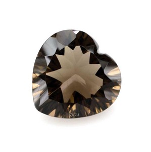 หินควอทซ์สโมควอตซ์ธรรมชาติแบบเจียระไนหัวใจ4มม. สินค้าคุณภาพสูง - Product Image 1