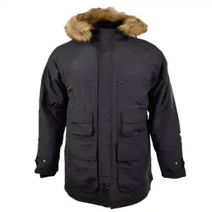 Hoge Kwaliteit Mannen Winddicht Jasje Winter Lange Parka Polyester Mannelijke 'S Parka Gewatteerde Puffy Jas Met Bont kap