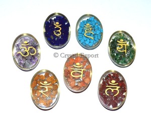Best Saler of Orgone Chakra Sanskrit Conjunto ovalado: Orgone Chakra Sanskrit Juego ovalado Para la venta Productos curativos estilo mascota - Product Image 1