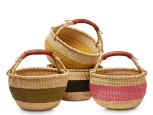 Panier bolga naturel en jonc de mer de haute qualité, fait à la main, écologique avec de beaux motifs, fabriqué au Vietnam, offre spéciale - Product Image 6