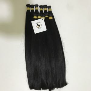 100% cutícula completa sin procesar 12A grado crudo Remy virgen vietnamita extensiones humanas Color negro Natural Super doble dibujado a granel - Product Image 1