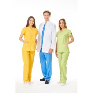 Blouse de laboratoire blanche à manches longues et col Mandarin, vêtement de haute qualité, 100% coton, du Bangladesh - Product Image 6