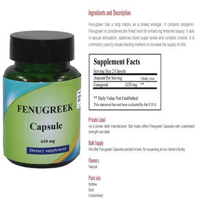 Cápsulas de Fenogreco Efectivas para Adultos, Suplementos Herbales para la Belleza de la Piel - Product Image 3