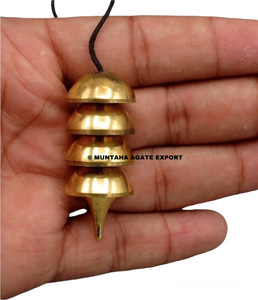 Péndulo de Metal curativo para adivinación, Péndulo de latón de Sanación Reiki con 16 regalos, de ágata MUNTAHA - Product Image 2