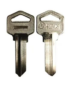 High Quality Brass <b>Key</b> <b>Blank</b> with Nickel Plated Replacement for Lucky Lock - Product Image 1