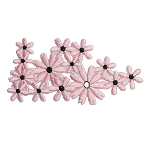 Hot Selling Low Moq Nice Flower Embroidery <strong>Patch</strong> Flowers Embroidery <strong>Patches</strong> for Dressing - Product Image 1