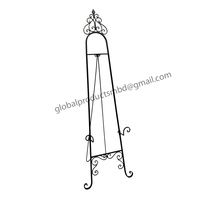 Chevalet en métal de haute qualité de couleur noire, chevalet de table, vente chaude et de haute qualité, fait à la main pour la présentation sur table