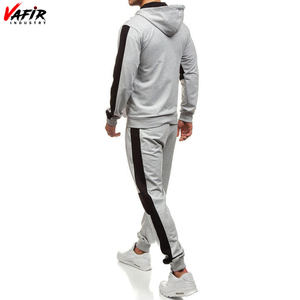 Survêtement de jogging d'hiver avec fermeture éclair pour hommes, survêtement à capuche en coton avec logo personnalisé, vêtements de sport de grande taille - Product Image 5