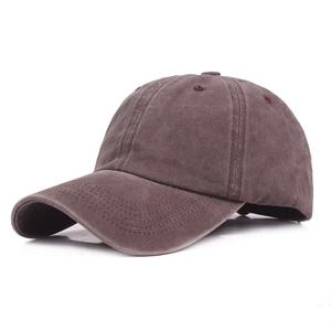 Casquette classique en coton délavé 100 pour homme et femme, chapeau de Baseball, ajustable, uni - Product Image 1