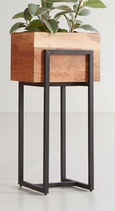 Support de jardinière en métal enduit de poudre, pots d'extérieur en métal, pots de fleurs de jardin en vrac, boîte de jardinière commerciale - Product Image 2