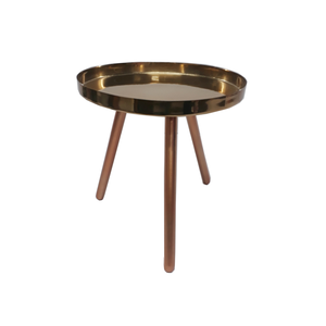 Mesa auxiliar de diseño moderno, sala de estar mate para metal chapado en cobre, muebles para el hogar - Product Image 2