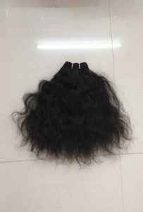 Mechones de pelo natural virgen, extensiones de cabello humano rizado indio sin procesar de la India, precio de fábrica - Product Image 3