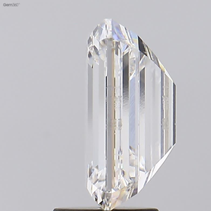 F Color VS1, taille de la clarté 4.22Ct, diamant poli en forme d'émeraude HPHT-CVD, bijoux en diamant en vrac - Product Image 3