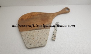 Tablas de queso de madera de último diseño con pegatina de esmalte tablas de cortar personalizadas con cuchillos de queso utensilios de cocina restaurante de Hotel - Product Image 5