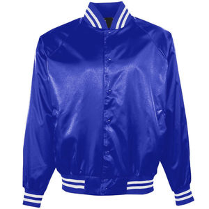Light <b>Weight</b> Comfortable Satin Varsity Jacket Design Your Own Logo Eco-Friendly Reversible Breathable Vintage Style Autumn - Product Image 4