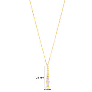 เงาเพทายสไตล์ที่ไม่ซ้ำกัน Dainty ติดเสน่ห์สร้อยคอจี้ในแบบฉบับ925เครื่องประดับเงินสเตอร์ลิง - Product Image 5