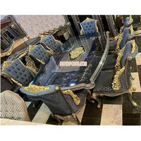 Meubles de salle à manger de style européen, richement sculptés, décoration sobre, table de salle à manger de style italien, ensemble de table de salle à manger de style français