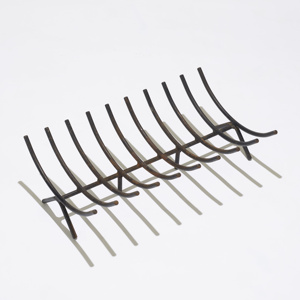 Estante de troncos de madera en metal con acabado recubierto de polvo negro Perfecto para accesorios de almacenamiento de leña al aire libre de servicio pesado - Product Image 2